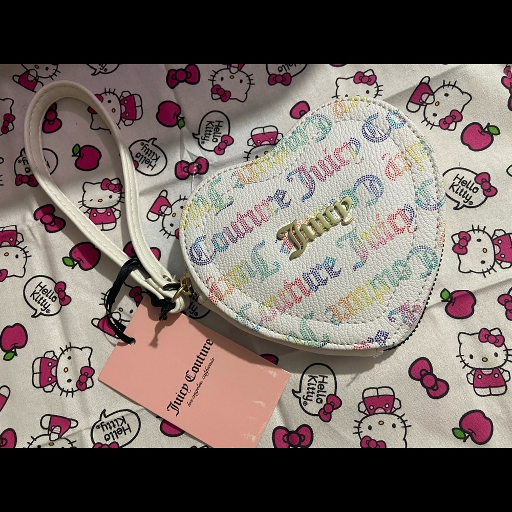 Multi color juicy couture coin purse new w/ tags.
